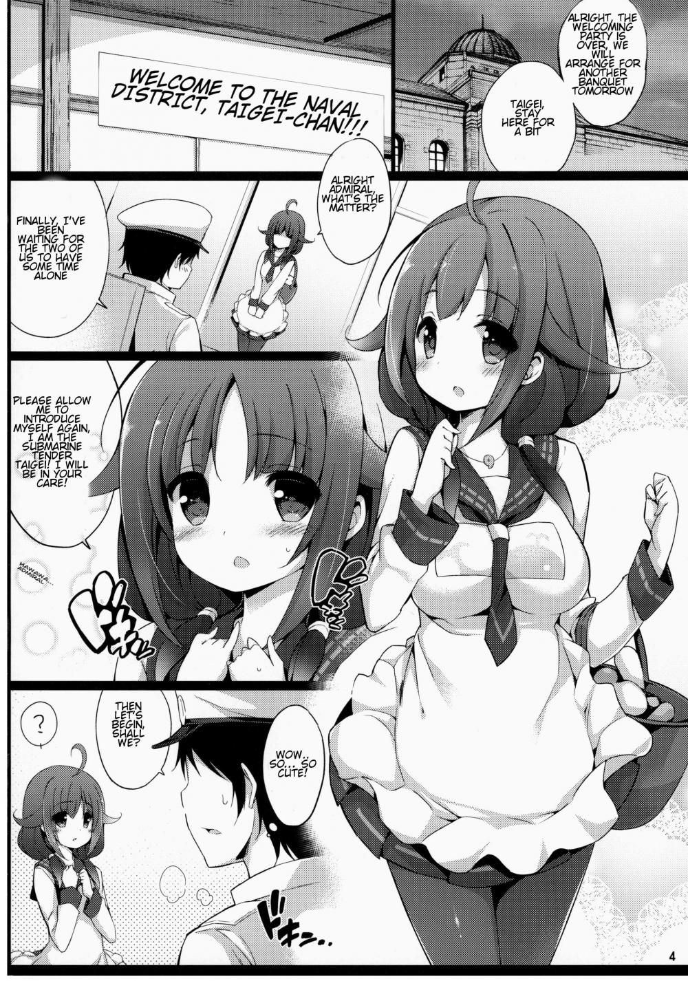 Hentai Manga Comic-I Want to do a Night Battle with Taigei-chan!-Read-3